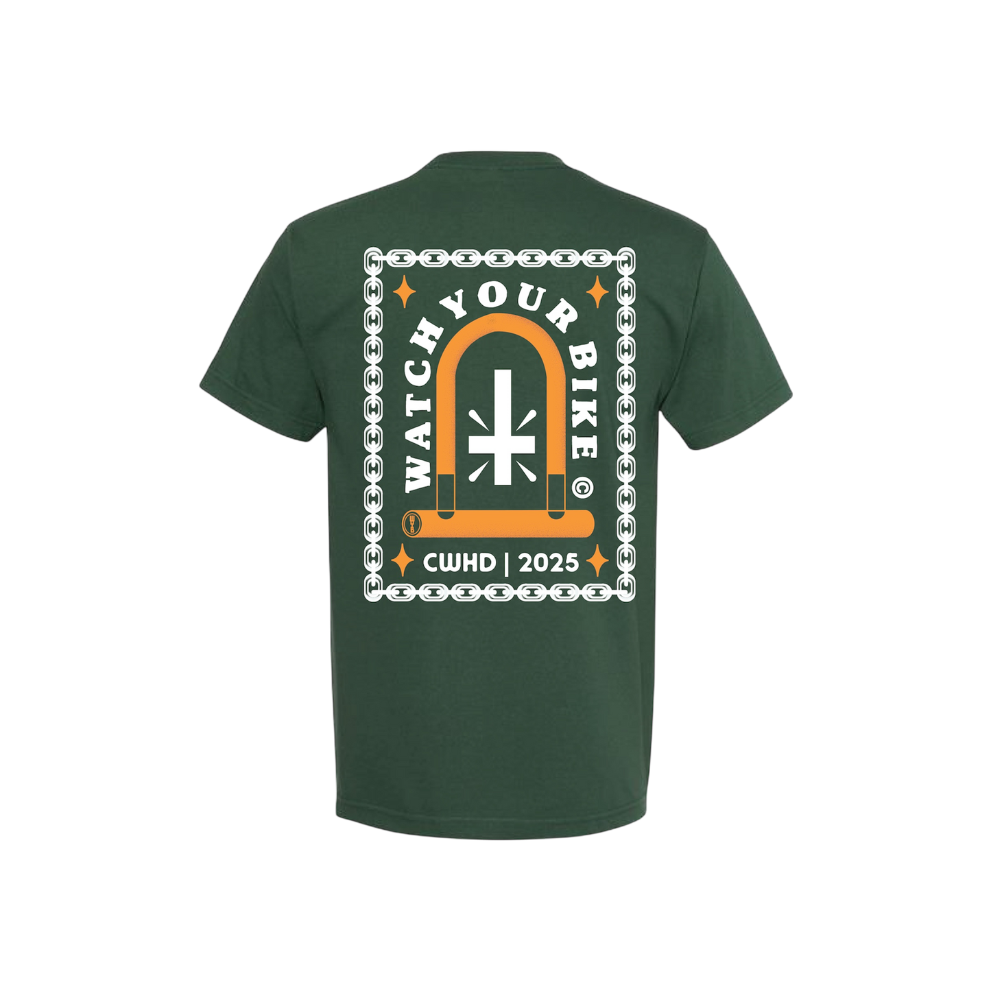 "Watch Your Bike" Tee (Forest Green)