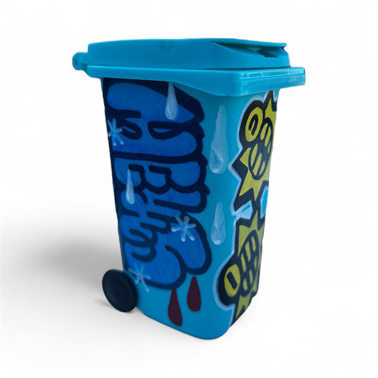 Mini Trash Can (Hand Painted)
