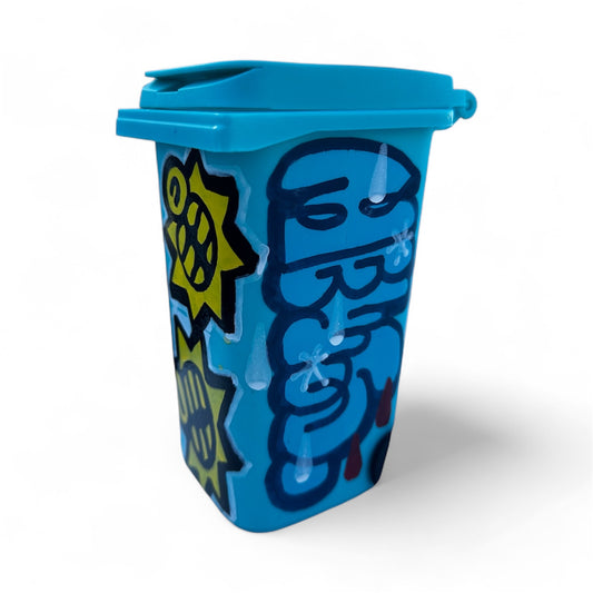 Mini Trash Can (Hand Painted)